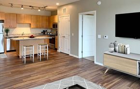 Minnetonka apartment for rent - Living Room at Preserve at Shady Oak Apartments, Minnesota, 55343
