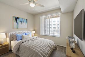 Orlando apartment for rent - Bedroom with cozy bed at Sandpiper Glen 62+ Apartments, Orlando