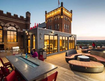 Rooftop deck and clubroom
