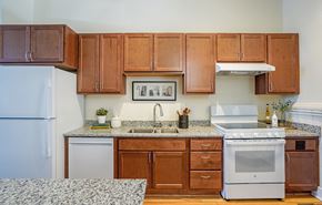 Fort Snelling triplex for rent - Fully Furnished Kitchenat Upper Post Flats, Fort Snelling, MN 55111