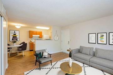 Hendersonville apartment for rent - a living room with a couch and a table
