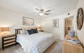 Stuart apartment for rent - Bedroom With Ceiling Fan at The Lucille Apartments, Florida