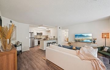 Stuart apartment for rent - A living room with a couch and a television.
