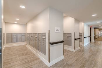 Mail and package receiving area