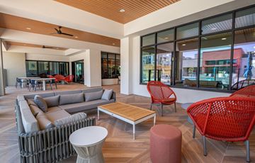 Phoenix apartment for rent - a living room with couches and chairs and a table