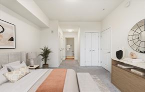 Columbia Heights apartment for rent - GCF bedroom staged.jpg