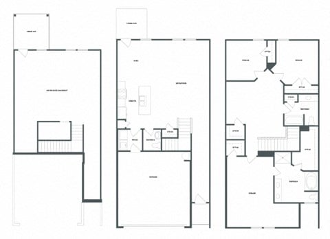Floor plan for 3 beds, 2.5 baths, 1941 sqft
