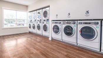 Handicap accessible laundry facilities