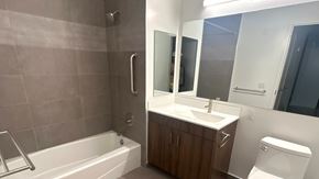 East Patchogue apartment for rent - Example of bathroom layout at The Grove Apartments