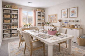 Jessup apartment for rent - A dining room with a table set for a meal.