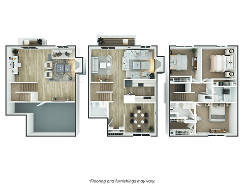 Floor plan for 3 beds, 2 baths, 2270 sqft