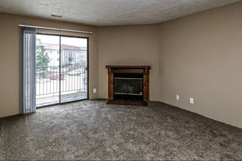 Wood-burning fireplace