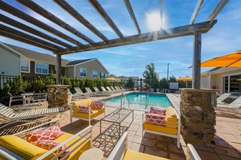 Sparkling resort-style pool