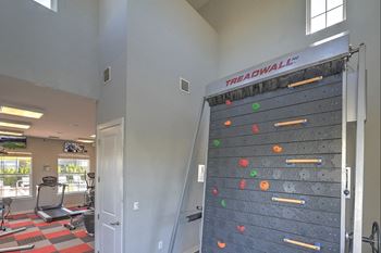 Rock climbing wall