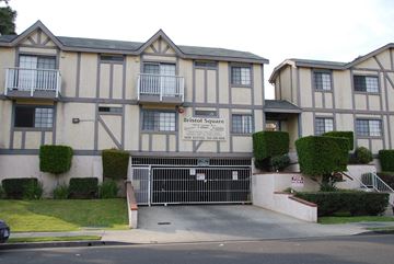 Hawthorne apartment for rent - The image shows a building with a sign that reads "Bristol Square".