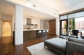 Cleveland apartment for rent - Living Room and Kitchen