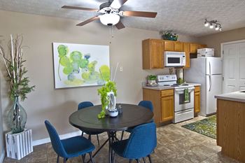 Fully equipped kitchens with energy-efficient appliances