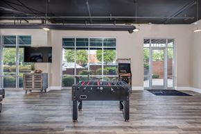 Morrisville apartment for rent - a game room with a pool table and a tv