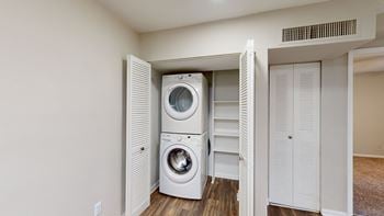 Washer/dryer in select units