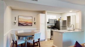 Greensboro apartment for rent - Kitchen and Dining Area in a 555 waverly unit  at Arbor Ridge, North Carolina, 27410