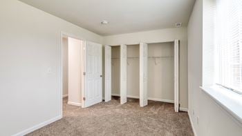 Ample closet and storage space