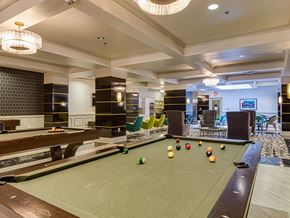 Richmond apartment for rent - Clubroom Pool Table at Deco at CNB in Richmond VA