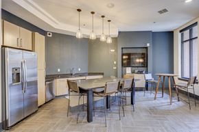 Raleigh apartment for rent - Clubhouse Kitchen at The Lincoln Apartments, Raleigh, NC