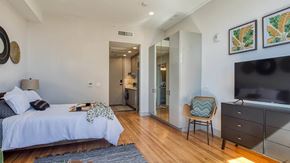 Richmond apartment for rent - Bedroom With TV at Residences at Richmond Trust, Richmond