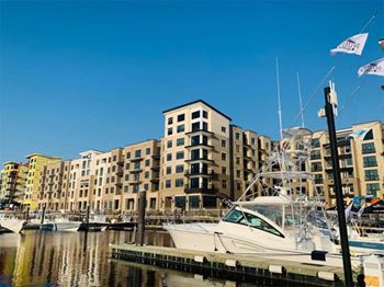 Multi-level apartments with view of riverfront