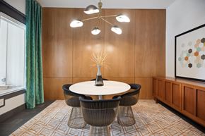 Raleigh townhouse for rent - a dining room with a table and chairs at Shellbrook, Raleigh, North Carolina