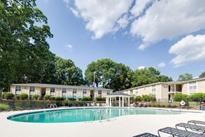 Raleigh apartment for rent - Pool Area at Montecito West in Raleigh, NC 27609