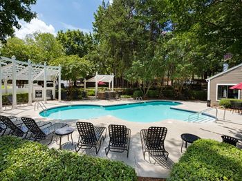 Pool with sundeck