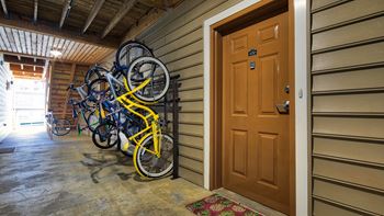 Covered bike racks