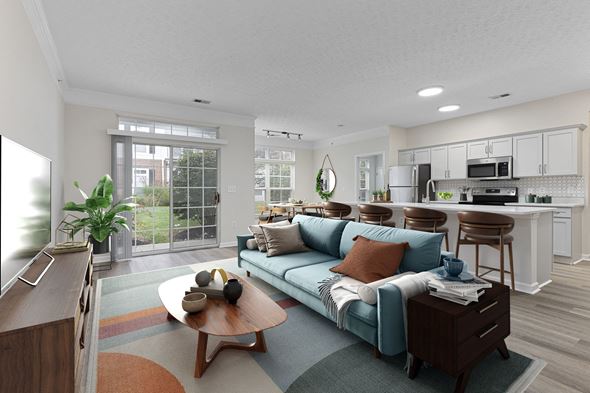 Columbus apartment for rent - Spacious Living Area at The Charleston in Columbus, OH