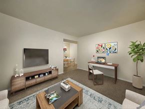 Virginia Beach apartment for rent - a living room filled with furniture and a flat screen tv