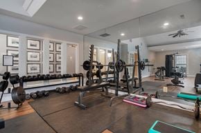 Dublin apartment for rent - A well-equipped home gym at Camden Place Apartments, Dublin, OH