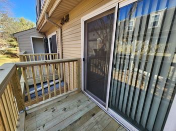 New balconies with private storage