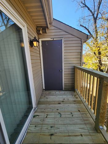 New balconies with private storage