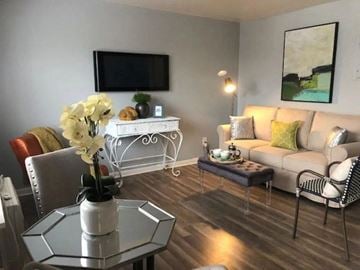 North Chesterfield apartment for rent - a living room with a couch and a table