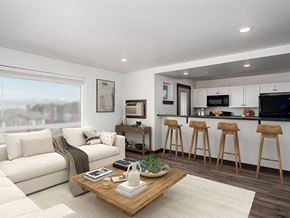 Bozeman apartment for rent - Modern Living Area at THE MADISON, Bozeman, MT, 59718