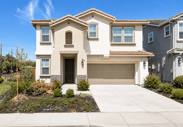 Antioch apartment for rent - A two-story house with a garage and a driveway.
