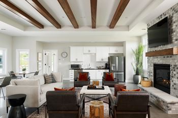 Clubhouse with reservable entertainment space
