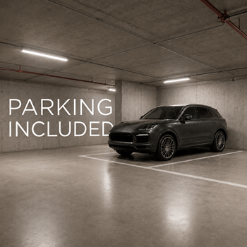 Parking included (outside or underground)