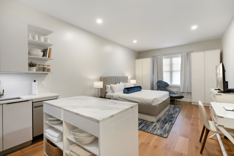 Floor plan for studio, 1 bath, 510 sqft
