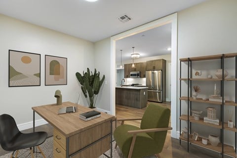 Floor plan for 1 bed, 1.5 baths, 1115 sqft