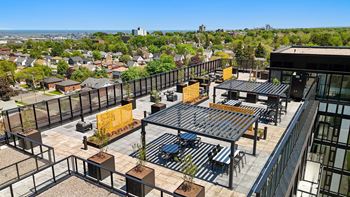 Outdoor terrace and bbqs