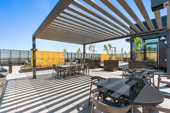 Outdoor terrace and bbqs