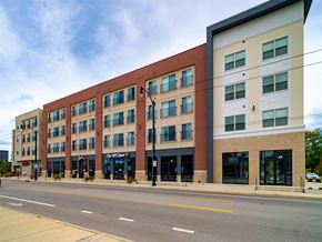 Dayton apartment for rent - a large brick building on the side of a street