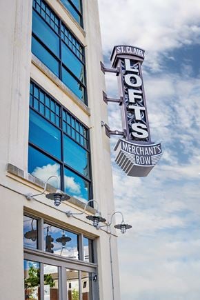 Dayton apartment for rent - St. Clair Lofts Sign