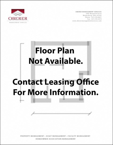 Floor plan for 1 bed, 1 bath, 831 sqft